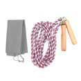 thumbnail image 2 of Kids Adults Long Skipping Rope,Portable Multiplayer Team Jumping Rope with Wooden Handle for Outdoor Fun School Sport Party Game, 2 of 7