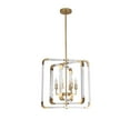 thumbnail image 3 of Bethel International Chandelier Copper Metal & Acrylic, 3 of 3