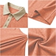 thumbnail image 4 of BSDJILFG Mens Golf Shirts Casual Buttons Up Short Sleeve Lapel Summer Breathable Color Blocked Pocket Tees, 4 of 6