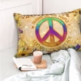 thumbnail image 2 of peace Pillow cases pillow covers Standard Size pillow case pillow protector, Soft ,with Zipper pillowcase 20"x30", 2 of 6