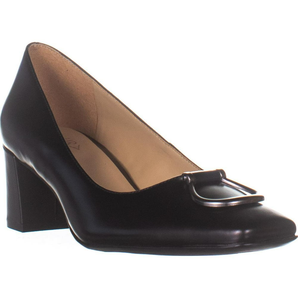 Naturalizer - Womens naturalizer Kalissa Block Heel Pumps, Black Brushoff - Walmart.com
