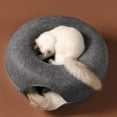 thumbnail image 2 of UNTERING Cat Tunnel Bed with for Hole 9.8in Diameter Felt Tube Playing Center Toy for Small Kitten, 2 of 8