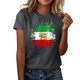 thumbnail image 4 of Tops de Cuello Alto para las Mujeres Amante Impreso Cuello Redondo Manga Corta Camiseta Casual, Blusa Diaria de Estiramiento Suave, 4 of 5