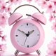 thumbnail image 2 of Despertador con doble campana, 10 cm, metal rosa, silencioso, no hace tictac, 2 of 2