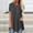 Gray, variant on Rezuofi 1 Pcs T-Shirt for Women Casual Short Sleeved Long Tee Over Size Tops Summer Tunic Round Neck Blouse