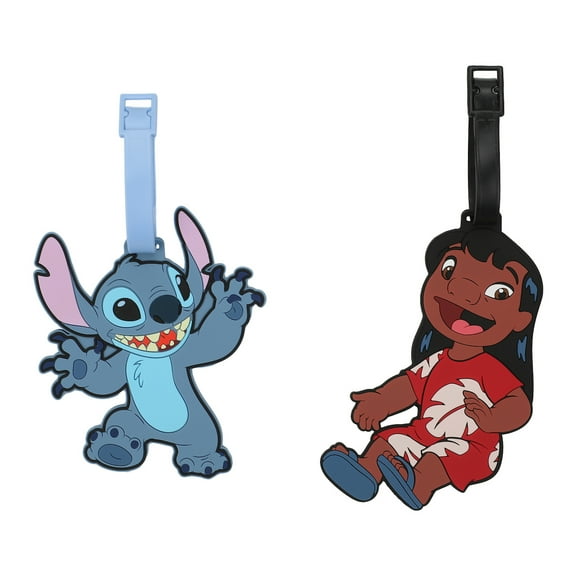 Lilo & Stitch Molded Rubber Youth 2pc Set Luggage Tag