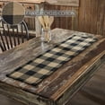 thumbnail image 3 of VHC Brands Runner 12x48, Cotton Dining Room, Kitchen Table Runner, Country Farmhouse Style, Black Check Collection, Rectangle 12x48, Country Black, 3 of 5