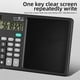 thumbnail image 5 of Calculadora de escritorio de 12 dígitos con gran bloc de notas LCD para escritura a mano | Alimentado por energía solar y respaldo de batería | Funciones estándar de oficina/hogar | Pantalla de, 5 of 9