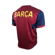 Icon Sports Men FC Barcelona Officially Licensed Soccer Poly Shirt Jersey -13 Small