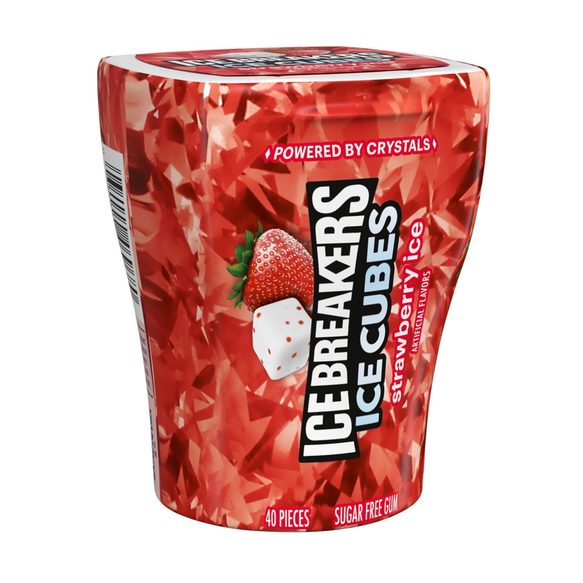 ICE BREAKERS ICE CUBES STRAWBERRY ICE FLAVORED BOTTLE PACK GUM