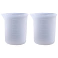 thumbnail image 3 of 2 Count Cups Lab Crystal Epoxy Measuring Cup Soft Measuring Cup 7X6.4CM White, 3 of 8