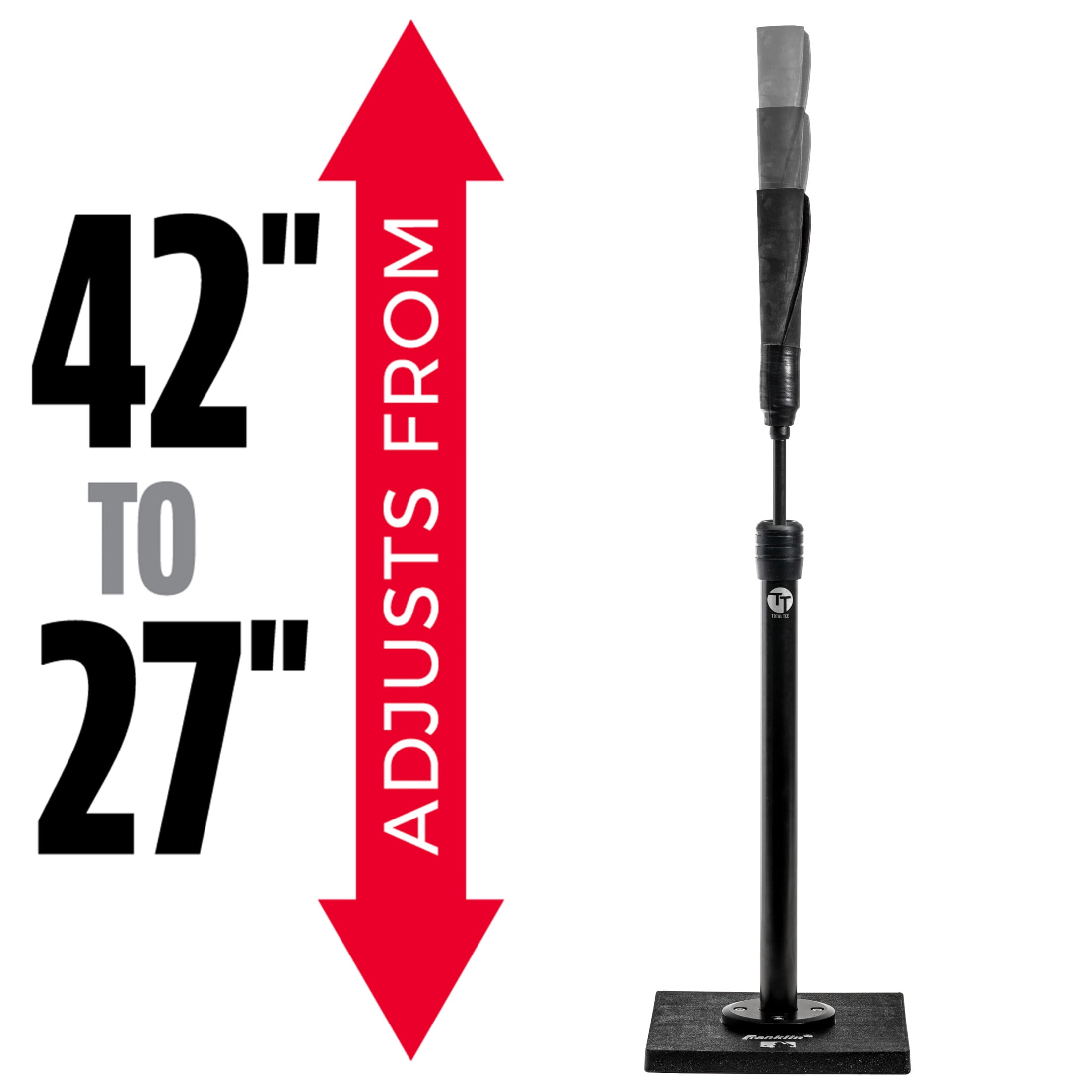 Franklin Sports MLB Total Tee Adjustable Baseball + Softball Batting Tee