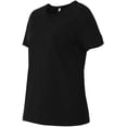 thumbnail image 3 of Bella Canvas 6400 - Relaxed Short Sleeve Jersey T-Shirt, S, Black, 3 of 5