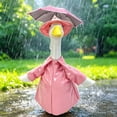 thumbnail image 6 of AZXY Pink Raincoat Porch Goose Outfit, 23‑Inch Goose Clothing Costume for Cement Plastic Porch Goose Statue, Goose Clothes for Outdoor Garden Yard Lawn Patio Porch Decoration, 6 of 7