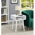 thumbnail image 3 of Convenience Concepts Napa Table d'Appoint, Blanc, 3 of 3