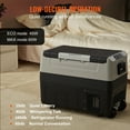 thumbnail image 4 of KFFKFF 48Qt Car Refrigerator Dual Zone Portable Freezer Compressor12v Portable Freezer with Dual Zone, 12/24V DC & 110-240V AC Electric Cooler with -4℉-50℉ Cooling Range, 4 of 10
