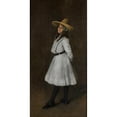 thumbnail image 3 of William Merritt Chase 9x14 Black Modern Framed Museum Art Print Titled - Dorothy (1902), 3 of 5