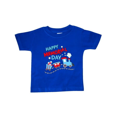 

Inktastic Happy Memorial Day train Gift Baby Boy or Baby Girl T-Shirt