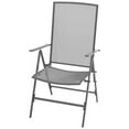 thumbnail image 5 of vidaXL 3 Piece Bistro Set with Folding Chairs Steel Anthracite, 5 of 11