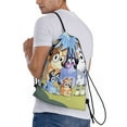 thumbnail image 3 of Lsque Bluey Print Drawstring Backpack Bag Sport Gym Sackpack Cinch Bags Drawstring Bags Draw String Sport Bag-Small, 3 of 8