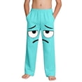 thumbnail image 2 of Kids Unisex Joggers Tearful Eyes Cartoon Print Soft Cotton Sweatpants Elastic Waist Trousers for Casual Play, 4-13Y, 2 of 9