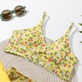 thumbnail image 4 of Girl's 3 Piece Swimsuits Printed Bikini Beach Skirt Bathing Suit with Cover Up, 4 of 8