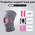 thumbnail image 3 of 1pcs Silicone Non-Slip Sports Knee Pads Shock Absorption Stabilizing Patella Open Jump Rope Knee Pads, 3 of 5