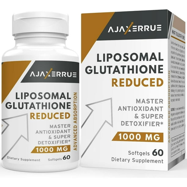Glutation Liposomal Reducido 1400mg 60 Cápsulas Sin Sabor
