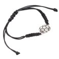 thumbnail image 2 of Soccer Bracelet Bracelets Gift Men Girls Charm Girl Lovers White Kids Adults Women Boy Team Adjustable Black Bead Bangle, 2 of 8