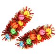thumbnail image 1 of Decorative Bangle Bell Wrist Chain for Decor 2Pcs Red Plastic Bracelet, 1 of 5