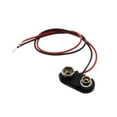 thumbnail image 5 of 20Pcs 9V Snap 9V (9 Volt) Battery Clip Connector T Type W Cable Black Hard Shell, 5 of 8