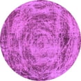 thumbnail image 1 of Ahgly Company Indoor Round Abstract Pink Modern Area Rugs, 4' Round, 1 of 4