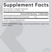 Creatine Monohydrate 5000mg (120 capsules)