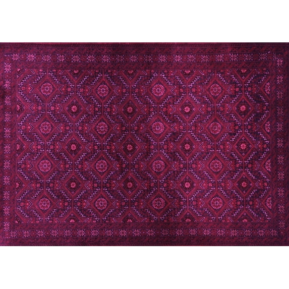 Ahgly Company Indoor Rectangle Persian Pink Traditional Area Rugs, 5' x 7'