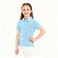 thumbnail image 4 of Cethrio Girls Casual Polo Shirts, Collared School Uniform Cotton Summer Short Sleeve Shirts Blue Size 6, 4 of 4