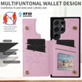 thumbnail image 2 of Double Buckle Wallet Leather Case With Card Slots For Samsung Galaxy S24 Series,iPhone 16 Pro Max, 2 of 6