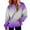 Purple, variant on Dyfzdhu Oversized Sweatshirt for Women Casual Gradient Sweatshirt Long Sleeve Loose Hooded Pullover With Pocket
