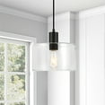 thumbnail image 2 of Henn & Hart PD0097 Henri Blackened Bronze & Clear Glass Pendant, 2 of 6