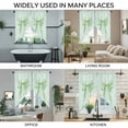 thumbnail image 3 of Green Bow Swag Valances for Windows, Kitchen Window Curtains Over Sink, Cute Bowknot Minimalist Solid Color Window Treatment Curtains for Living Room/Bedroom Curtains 2 Panel Sets 36"x45", 3 of 8
