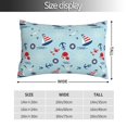 thumbnail image 2 of Balery Sailboats Anchors Funda de Cojín Estampada, Regalos para Mujeres, Regalos de Amor para Ella, Regalos para Novia o Esposa, Funda de Almohada-16"x24", 2 of 6