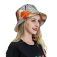 thumbnail image 6 of Salouo Koi Fish Water Print Unisex Bucket Hat, Outdoor Summer Beach Fishing Sun Hat Fun Outdoor Vacation Hat for Men Women Teens,Reversible Double-Side-Wear, 6 of 6