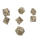 thumbnail image 5 of Juego De Dados Poliédricos, Dados Poliédricos Portátiles De 7 Piezas Metal Liso Para Fiestas Navideñas ANGGREK Tipo 1, 5 of 8