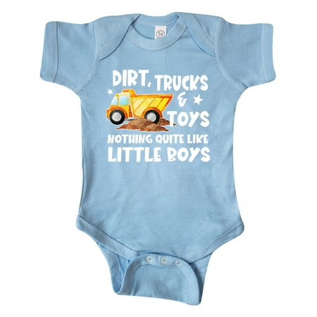 

Inktastic Dirt Trucks and Toys Nothing Quite Like Little Boys Gift Baby Boy Bodysuit