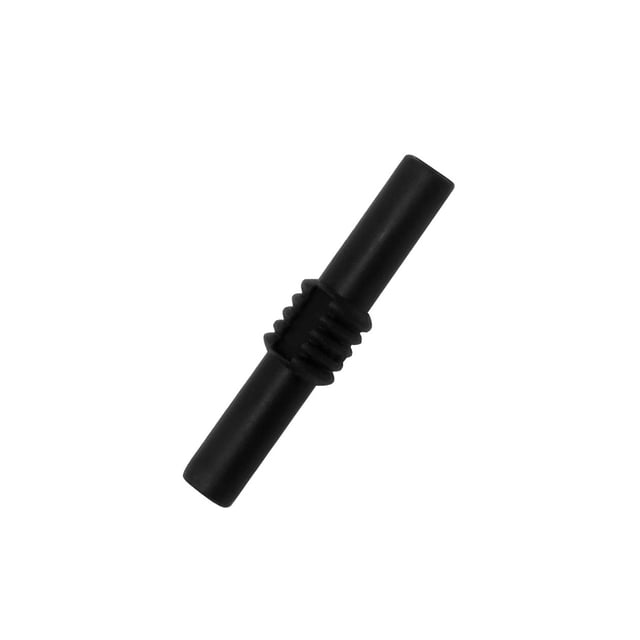 Kearding Acoplador de enchufe Banana de 4MM, adaptador de enchufe Bananas aislado, Cables electrónicos de multímetro duraderos para Videojuegos y accesorios Negro