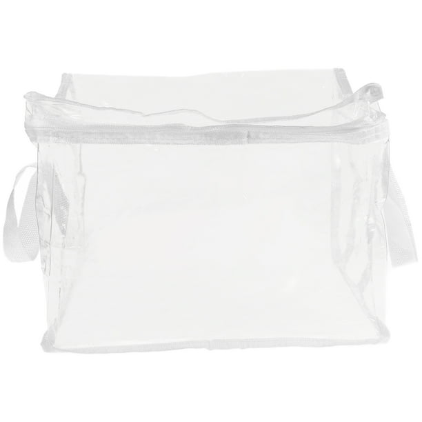 Bolsas grandes transparentes para guardar juguetes con cremallera, contenedores de plástico con asa, organizador de juguetes para niños, bloques de sala de juegos, ropa, peluches.