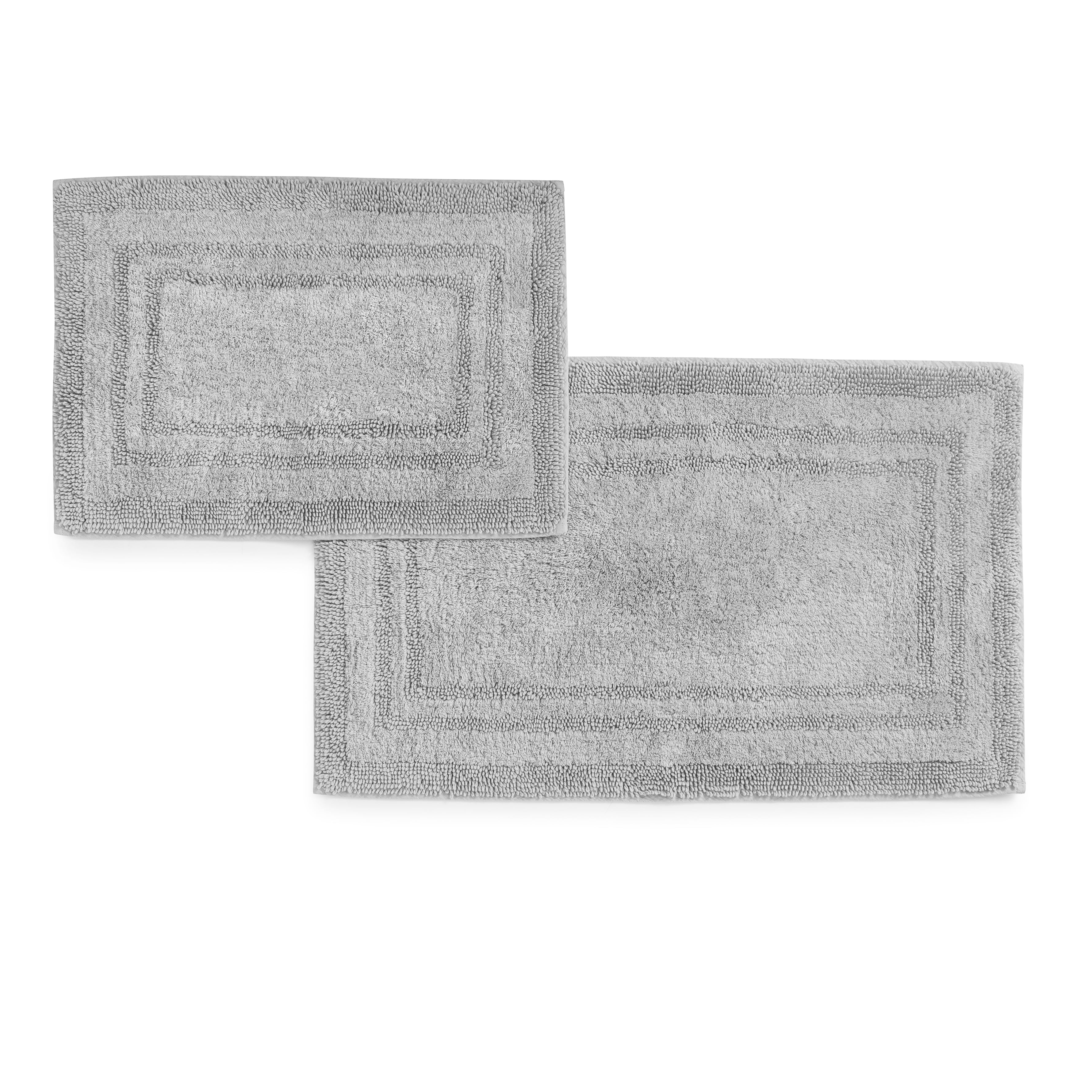 Hotel Style Luxury Bath Rug 2Piece Set, Egyptian Cotton, Harbor Mist