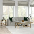 thumbnail image 6 of Evelyn&Zoe Lovett 20" Wide Square Side Table, Brass, 6 of 8
