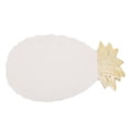 thumbnail image 1 of Plato blanco para servir frutas, dulces y joyas Bandeja de cerámica con forma de fruta, 1 of 8