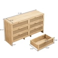 thumbnail image 4 of Arc Shaped Rattan Dresser, 6 Drawers / Versatile Use for Different Spaces, 4 of 5