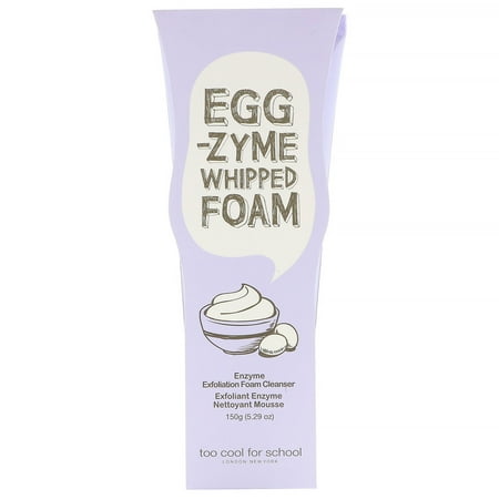 Too Cool for School  Egg-zyme Whipped Foam  Enzyme Exfoliation Foam Cleanser  5 29 oz  150